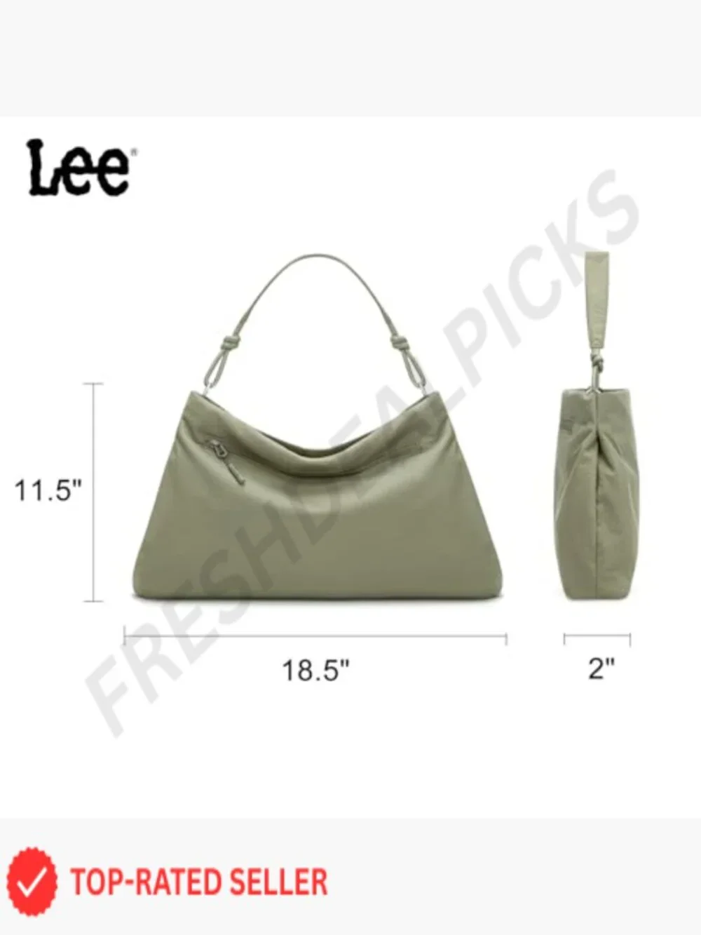 Slouchy Hobo Bag Lightweight Nylon Convertible Crossbody Shoulder Tote Casual